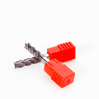 Fraise à queue en carbure CNC à 4 cannelures, revêtement couleur HRC55, personnalisable OEM/ODM pour l'acier
