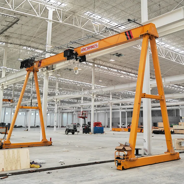 Factory Supply Rail Mounted 2 Ton 5 Ton 10 Ton A Frame Monorail Hoist Single Girder Gantry Crane For Indoor and Outdoor Use