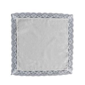 Femmes mariage douche nuptiale Quinceanera fête décoration serviette <span class=keywords><strong>en</strong></span> <span class=keywords><strong>tissu</strong></span> blanc belle dentelle garni mouchoir de mariée - Product Image 1