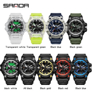 SANDA 2023 nouveau Style <span class=keywords><strong>G</strong></span> nouvelles <span class=keywords><strong>montres</strong></span> pour hommes 50M étanche choc sport décontracté montre à Quartz pour <span class=keywords><strong>homme</strong></span> montre-bracelet numérique horloge 3179 - Product Image 6