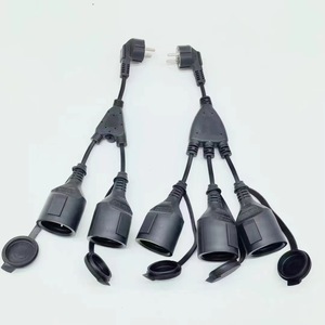 Rallonge électrique CEE vers IEC, 2 prises, 16A, 500V, câble PVC, usage domestique - Product Image 1