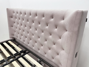 Роскошная мягкая кровать на заказ высокого качества с ворсом для спальни - Product Image 4