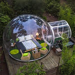 Tente à bulles gonflable tente dôme à air transparent pour maison tente à effet de serre avec ventilateur grandes tentes extérieures pour le camping - Product Image 1
