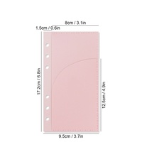 Classeur personnalisé transparent A6 pour économie d'argent Enveloppes à monnaie pochettes en plastique avec 6 anneaux diviseurs d'index de feuille de budget avec étiquettes imprimées