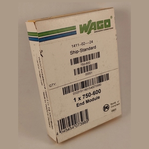 New Original PLC Module 750-600 RS485 DIN Rail 64x12 mm <b>Light</b> Gray Bus End Module Modular I/O System - Product Image 3