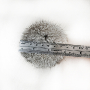 8Cm Thỏ Tự Nhiên Lông Tự Làm Pompom Pet Đồ Chơi Và May Mặc Sử Dụng Pelt Loại - Product Image 2