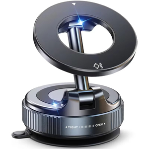 New 360&deg; Adjustable Phone Stand Vacuum Suction Bracket Car Phone <strong>Holder</strong> for <strong>IPhone</strong> 17 16 15 14 13 Samsung Foldable Phone Bracket - Product Image 1