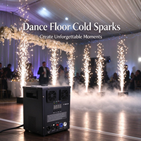 Machine à étincelles froides sans fil DMX 750W pour fontaines de feux d'artifice, idéale pour les événements scéniques et les mariages