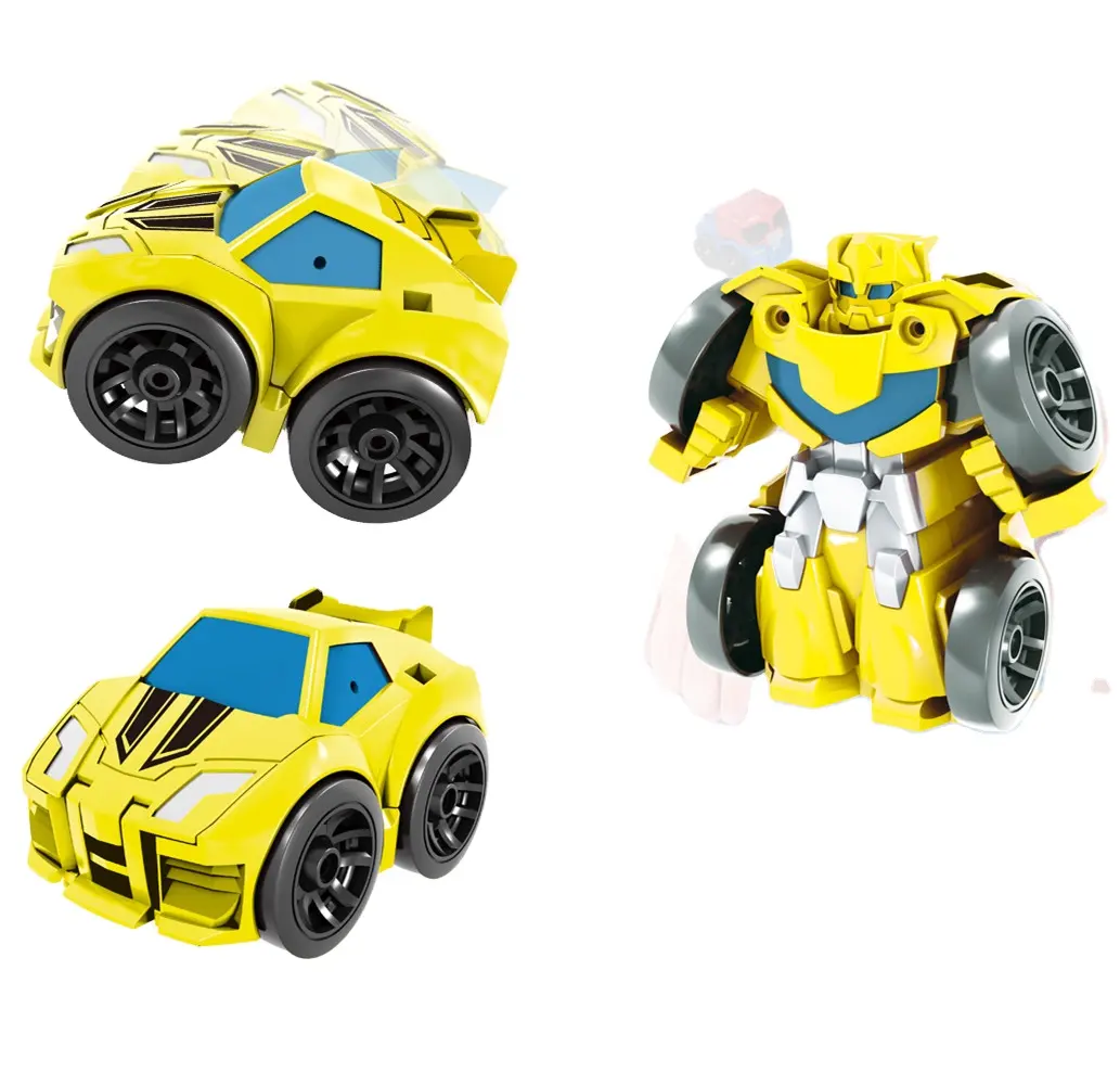 DF transformation robot toys best selling 2020 educational Toy Action Figure Robot pioneer car Trailer alloy car model boys toy