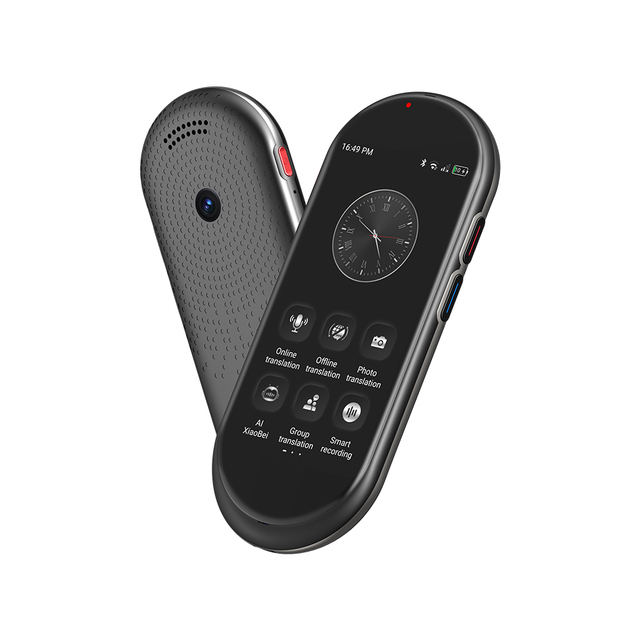 OEM AI Intelligent Voice Real Time Portable Online Translator Device 150+ Multi Languages 4 Inch Screen WiFi Enabled Translator