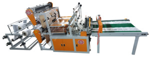 Máquina Automática de Fabricación de Bolsas Multifuncional de Cuatro Líneas con Sellado Térmico y <span class=keywords><strong>Corte</strong></span> en Frío para Bolsas de Plástico PE Planas, Tipo Camiseta y Tipo Chaleco - Product Image 6