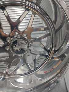 KYKY 22x12 22x14 24x12 24x14 26x16 met op maat gemaakte zwevende doppen Gesmede <span class=keywords><strong>4x4</strong></span> Offroad 8x170 8x180 8x6.5 6x5.5 Gepolijste vrachtwagenwielen - Product Image 4