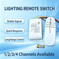 Interruptor de Control Remoto Inalámbrico Inteligente RF de 220V 10A con Alcance de 30m-100m, Alimentado por Batería para Sistema de Hogar Inteligente