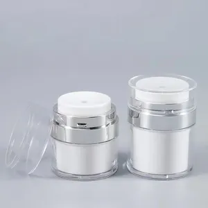 豪华15g 30g 50g 100g个人护理霜防漏罐塑料回收瓶罐可再填充化妆品无气泵罐
