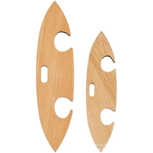 Navette à tisser en bois, porte-fil portable, enrouleur de fil, aide au tissage. - Product Image 5