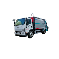Truk Sampah Pengangkut Belakang Robot dengan Kotak Las, Tempat Sampah Opsional, Kendaraan Sanitasi, Pengangkut Sampah Kota, Kompresi Sampah Otomatis