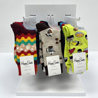 Mingtang, présentoir de chaussettes personnalisable pour comptoir de magasin, accessoires en métal pour comptoir, présentoir de vente au détail pour chaussettes, fournisseurs