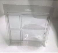 Emballage personnalisé en PVC transparent à trois volets pour blister en PET, emballage en plastique pour produits ménagers