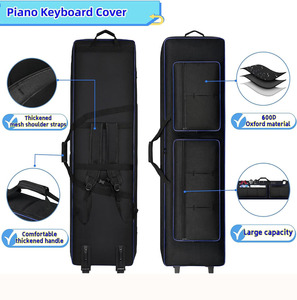 Biểu Tượng Tùy Chỉnh Nhiệm Vụ Nặng Nề Điện Tử Bàn Phím Cán Biểu Tượng Túi 88 Phím Đàn Piano Nhạc Cụ Lưu Trữ Túi - Product Image 4