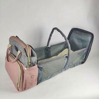 Sacs à langer personnalisés pour maman, sac à dos avec station de change, grand sac avec lit bébé pliable, sac à couches pour maman enceinte