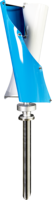 Éolienne verticale spirale 100W 200W 300W 12V 24V, petit générateur éolien hélicoïdal pour la production d'énergie sur toiture