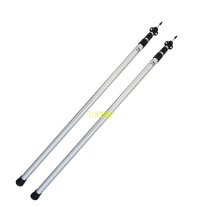 Poteau de support télescopique réglable en alliage d'aluminium pour tente de camping et auvent - Product Image 1