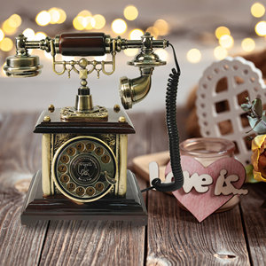 Enregistreur vocal téléphonique de style antique d'usine OEM Livre de messages d'invité audio pour les mariages Livre d'or de messages téléphoniques - Product Image 3