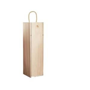 Caja de Madera para Vino, para una Sola Botella, de Madera de Pino, Portátil, para Regalo, Forma Rectangular - Product Image 5