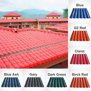 Nouveaux matériaux de construction Asa Upvc Pvc, tôles de toiture en plastique coloré, tuiles de <span class=keywords><strong>toit</strong></span> romaines doubles, <span class=keywords><strong>prix</strong></span> aux Philippines - Product Image 3