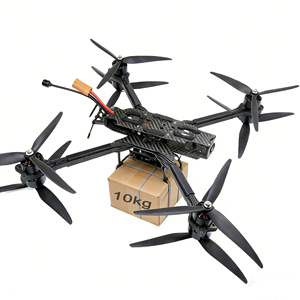 Dron FPV de fibra de carbono de 10 pulgadas con control remoto, carga útil de 8 kg, alcance de 10 km, cámara HD 8K, motor sin escobillas, conjunto completo de dron de carreras. - Product Image 6