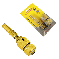 Pistolet à eau en laiton allié, buse de pulvérisation, pistolet à eau de jardin, buse à jet d'eau pour le jardin, la maison et le nettoyage quotidien de la voiture
