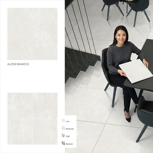 Azulejos de Porcelana Pulida y Esmaltada Ari Stone Bianco 800x800mm, Colección Piedra Blanca para Pisos de Hoteles - Product Image 4
