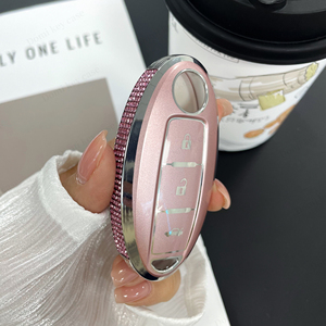 เคสป้องกันกุญแจรถเพชร TPU <span class=keywords><strong>สี</strong></span>ชมพู DM สำหรับ Nissan รุ่น14th xuanyi/<span class=keywords><strong>x</strong></span>-<span class=keywords><strong>trail</strong></span>/teana/qijun/tanu/tana/qida/loulan - Product Image 4