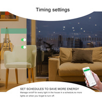 Alexa Google Home Commande Vocale US Unipolaire 3 Voies Smart Wifi Zigbee Interrupteur Mural Tactile
