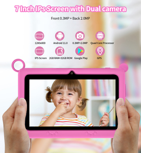 7&quot; <strong>Android</strong> 7.0 <strong>Tablet</strong>, Quad-Core 1.3GHz, 1GB+8GB, Dual <strong>Camera</strong>, <strong>WiFi</strong> , 128GB Expandable, 2200mAh (Pink/White) - Product Image 4
