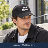 Casquette de baseball premium en sergé à six panneaux avec broderie, visière incurvée, sangle à boucle métallique, respirante, pour streetwear et sports de plein air, OEM ODM