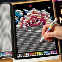 Livre de coloriage mosaïque mystère pour enfants : images cachées à colorier par numéros, jeu de puzzle, livre d'activités pour l'entraînement de la concentration