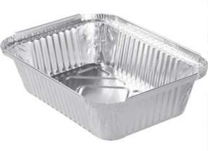 Dùng một lần hình chữ nhật nhôm lá Hộp Ăn Trưa với nắp <span class=keywords><strong>Takeaway</strong></span> lá <span class=keywords><strong>container</strong></span> - Product Image 3