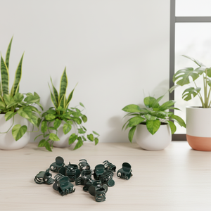 Clip de fixation pour plantes grimpantes, petit modèle vert en plastique PP, pour orchidées, Epipremnum Pinnatum, greffage de plantes de balcon - Product Image 6