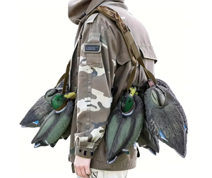 Correa de Camuflaje Resistente para Caza de Ciervos y Patos, Portador de Aves Acuáticas con 8 Anillos y Cinta de Nylon Duradera para Cazadores al Aire Libre - Product Image 3