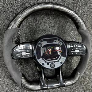 <span class=keywords><strong>Volant</strong></span> sport en cuir véritable fibre de carbone pour Mercedes-Benz <span class=keywords><strong>AMG</strong></span> Classe C W204 C63 W212 W218 W207 - Product Image 6