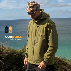 QUICKSHOW CORDURA Waterproof Windproof Zipper Outdoor Jackets High Quality <strong>Windbreaker</strong> Ripstop Unisex Outdoor Activewear Hiking - Product Image 1