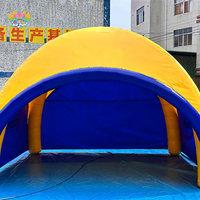 Tente de réception gonflable géante en forme d'araignée pour publicité extérieure, abri imperméable pour événements et expositions