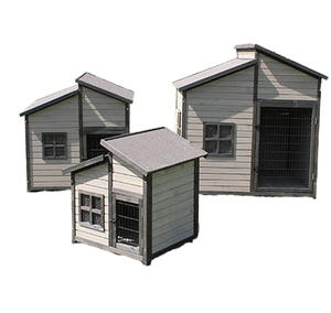 Penjualan terlaris kayu Solid luar ruangan rumah anjing perlindungan matahari & hujan kandang anjing besar dan sedang untuk hewan peliharaan - Product Image 2