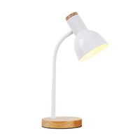 Art en bois fer LED pliant nordique lampe de bureau yeux lecture lampe de Table salon chambre décoration de la maison