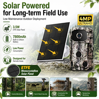 Caméra de chasse solaire ZC VISION DL-03 1080P 14MP avec vision nocturne infrarouge, 3 capteurs PIR, GPS et application UCon