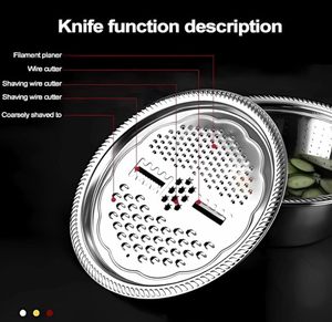 Venta al por mayor <span class=keywords><strong>3</strong></span> en 1 colador mezclador tazón de drenaje conjunto cortador de verduras 4,2 <span class=keywords><strong>Qt</strong></span> Acero inoxidable rallador lavabo escurridor - Product Image 3