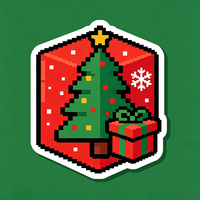 Autocollant décoratif tendance Haoxuan pour sapin de Noël, étiquette de cadeau festif de Noël, emballage de Noël, décoration de vacances, style rétro