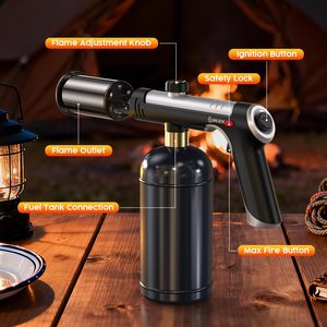 Potente Antorcha <span class=keywords><strong>de</strong></span> Propano Portátil, Resistente al Viento, <span class=keywords><strong>de</strong></span> Aluminio, para Cocina, Encendedor, Antorcha <span class=keywords><strong>de</strong></span> Soplado, para Barbacoa, Parrilla, Camping, Carbón - Product Image 3