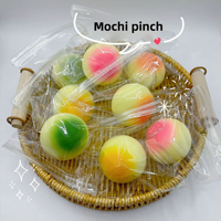 Bestseller Peluche Squishy Anti-stress Style Mochi, Jouet Sensoriel à Rebond Lent, Pochette Collante, Thème Lait de Soja, Cadeau pour Tous les Âges